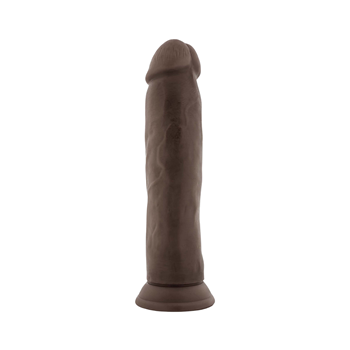 Plus - Realistische buigbare dildo met zuignap - 23 cm (Bruin)